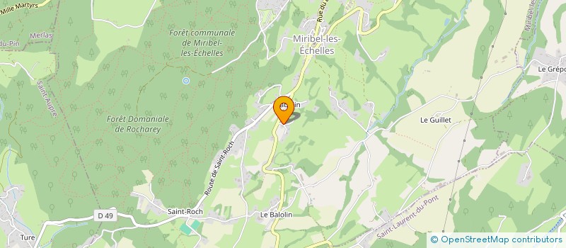 localisation de l'entreprise MADAME AURELIE LAMBERT  MIRIBEL-LES-ECHELLES