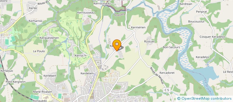 localisation de l'entreprise MADAME AURELIE LAMBERT  QUEVEN