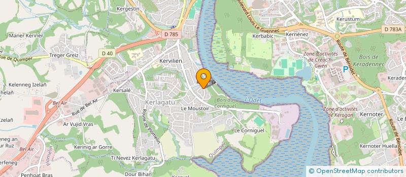 localisation de l'entreprise MADAME AURELIE LAMOTTE à QUIMPER