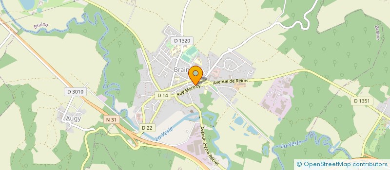 localisation de l'entreprise MADAME AURELIE LAMOTTE  BRAINE