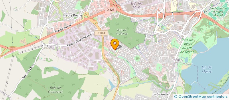 localisation de l'entreprise MADAME AURELIE LAMOUREUX  ANGERS