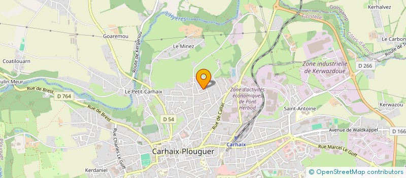 localisation de l'entreprise MADAME AURELIE LANCOU  PLOUNEVEZEL