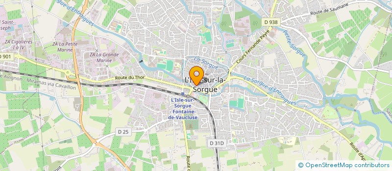 localisation de l'entreprise MADAME AURELIE LANIER à L'ISLE-SUR-LA-SORGUE