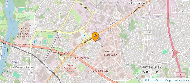 localisation de l'entreprise MADAME AURELIE LARRIEU à NANTES