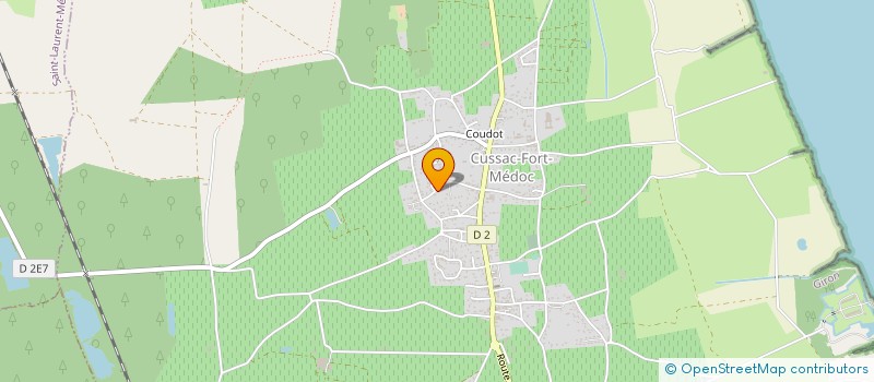 localisation de l'entreprise MADAME AURELIE LARTIGUE  CUSSAC-FORT-MEDOC