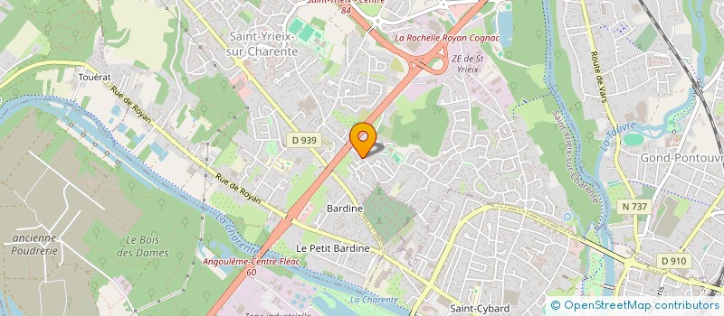 localisation de l'entreprise MADAME AURELIE LASSOUTIERE  SAINT-YRIEIX-SUR-CHARENTE