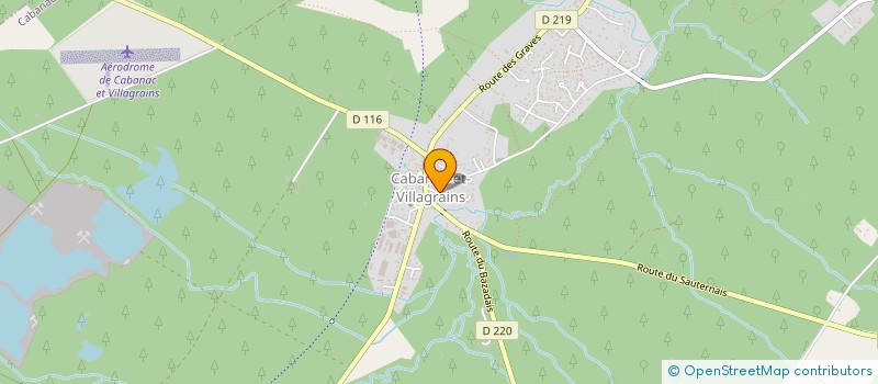localisation de l'entreprise MADAME AURELIE LAURENS  CABANAC-ET-VILLAGRAINS