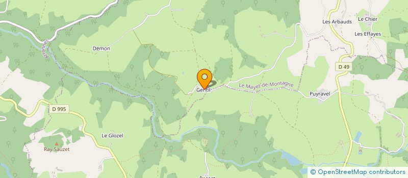 localisation de l'entreprise MADAME AURELIE LAURENT à LE MAYET-DE-MONTAGNE