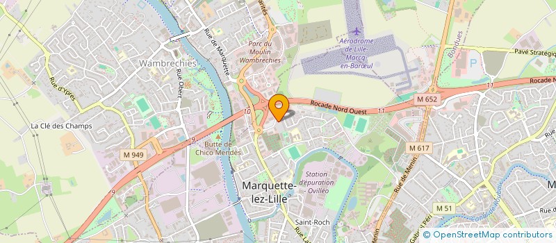 localisation de l'entreprise MADAME AURELIE LAURENT  MARQUETTE-LEZ-LILLE