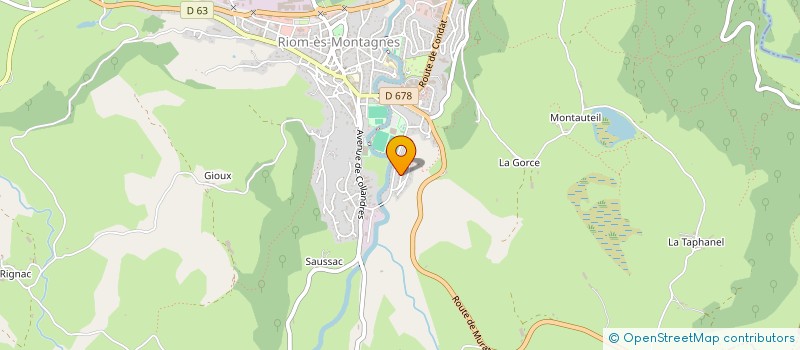 localisation de l'entreprise MADAME AURELIE LAVAURE à RIOM-ES-MONTAGNES