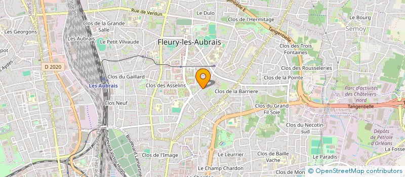localisation de l'entreprise MADAME AURELIE LAVEAU à FLEURY-LES-AUBRAIS