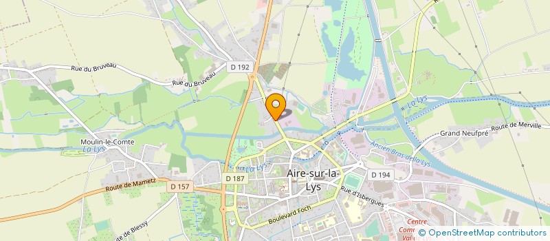 localisation de l'entreprise MADAME AURELIE LAVOINE  AIRE-SUR-LA-LYS