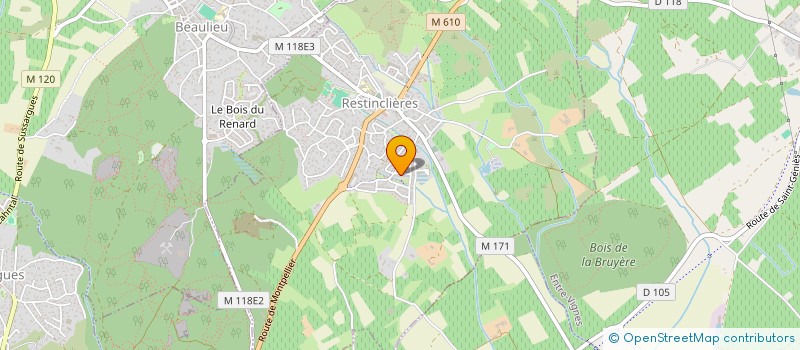 localisation de l'entreprise MADAME AURELIE LE BERRE  RESTINCLIERES