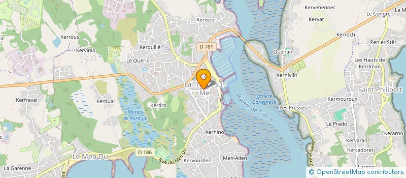 localisation de l'entreprise MADAME AURELIE LE BERRE  LA TRINITE-SUR-MER