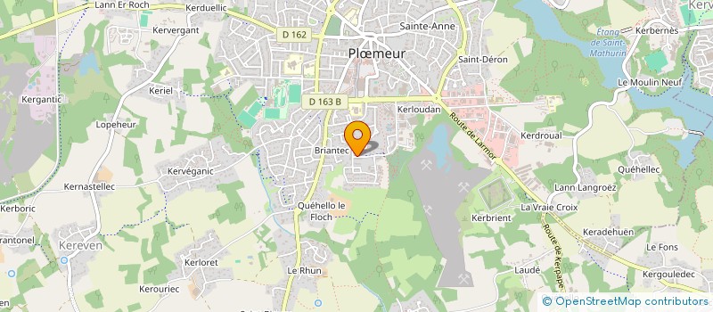 localisation de l'entreprise MADAME AURELIE LE BORGNE  PLOEMEUR