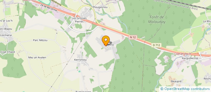 localisation de l'entreprise MADAME AURELIE LE BOULCH  PLOUMAGOAR
