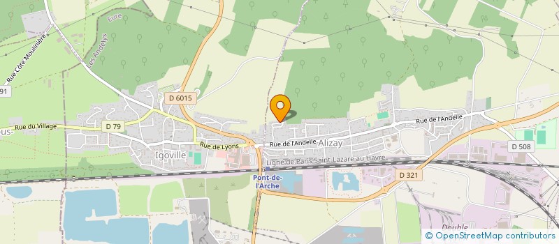 localisation de l'entreprise MADAME AURELIE LE BRETON  ALIZAY