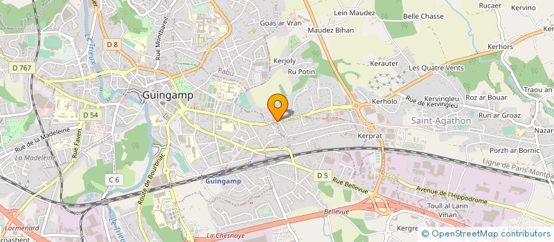 localisation de l'entreprise MADAME AURELIE LE CORRE  SAINT-AGATHON