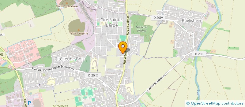 localisation de l'entreprise MADAME AURELIE LE GAC  WITTENHEIM