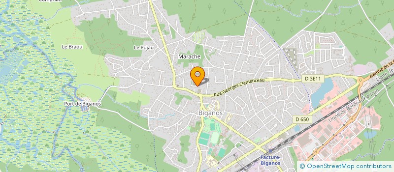 localisation de l'entreprise MADAME AURELIE LE GALL  BIGANOS