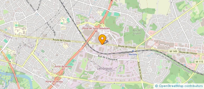 localisation de l'entreprise MADAME AURELIE LE MELEDO  VERTOU