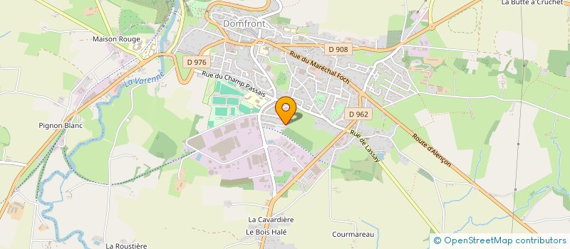localisation de l'entreprise MADAME AURELIE LE MONNIER à DOMFRONT-EN-POIRAIE