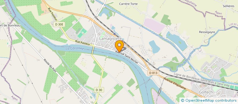 localisation de l'entreprise MADAME AURELIE LE QUILLEUC  LAMAGISTERE