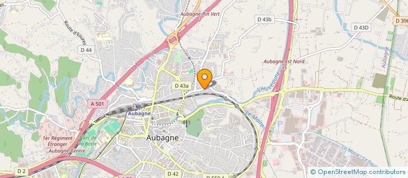 localisation de l'entreprise MADAME AURELIE LE ROUX  AUBAGNE