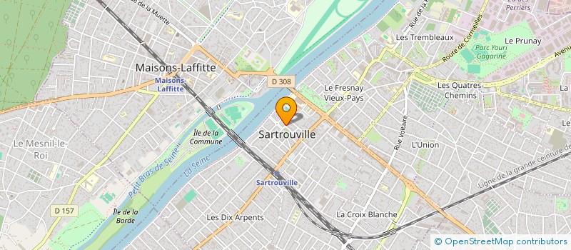 localisation de l'entreprise MADAME AURELIE LEBAS à SARTROUVILLE