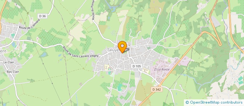 localisation de l'entreprise MADAME AURELIE LEBAUD  TALUYERS