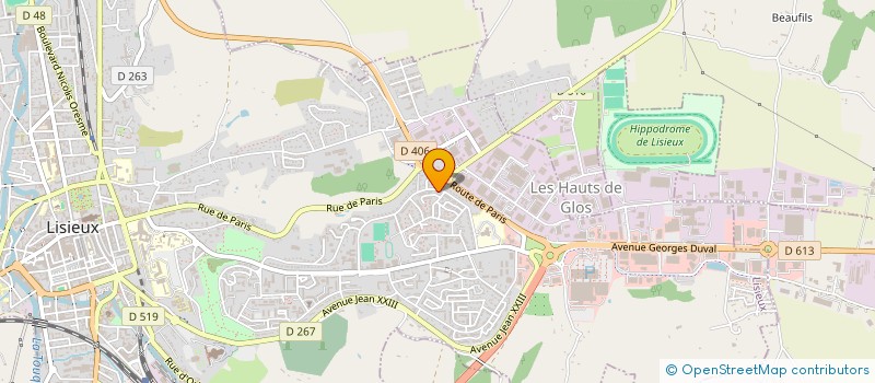 localisation de l'entreprise MADAME AURELIE LEBEL  LISIEUX