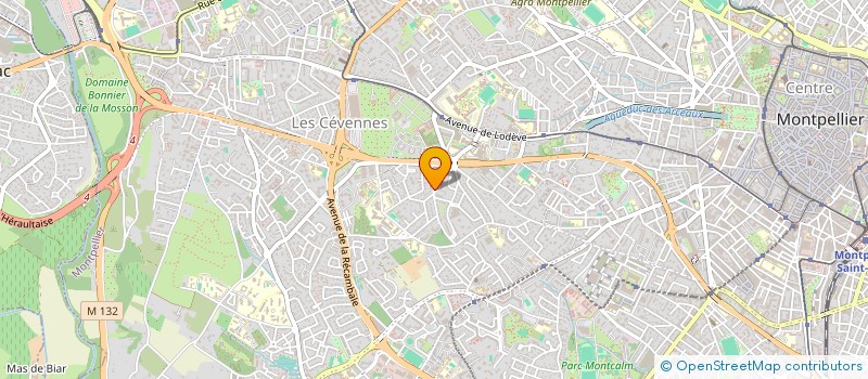 localisation de l'entreprise MADAME AURELIE LEBLAN  MONTPELLIER