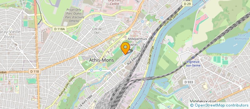 localisation de l'entreprise MADAME AURELIE LEBLANC à ATHIS-MONS