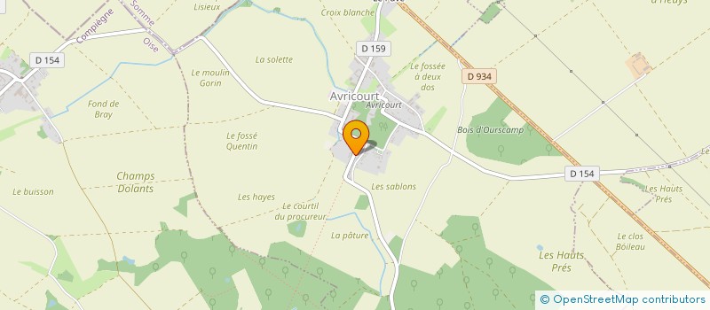 localisation de l'entreprise MADAME AURELIE LEBLANC à AVRICOURT