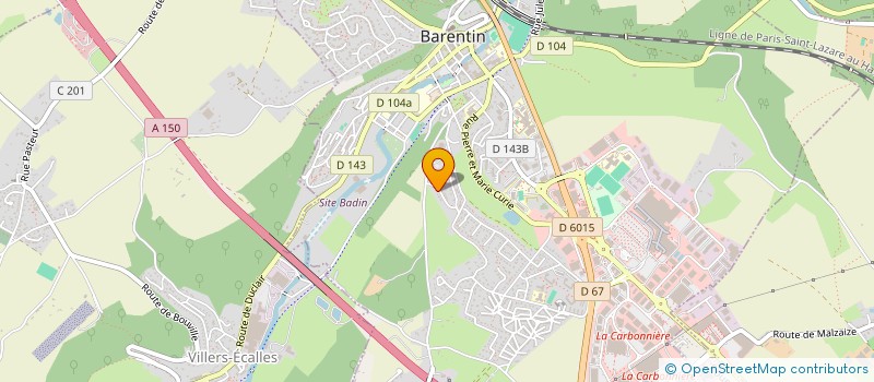 localisation de l'entreprise MADAME AURELIE LEBLOND  BARENTIN