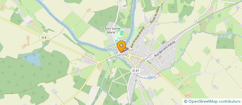 localisation de l'entreprise MADAME AURELIE LEBOEUF  MALICORNE SUR SARTHE