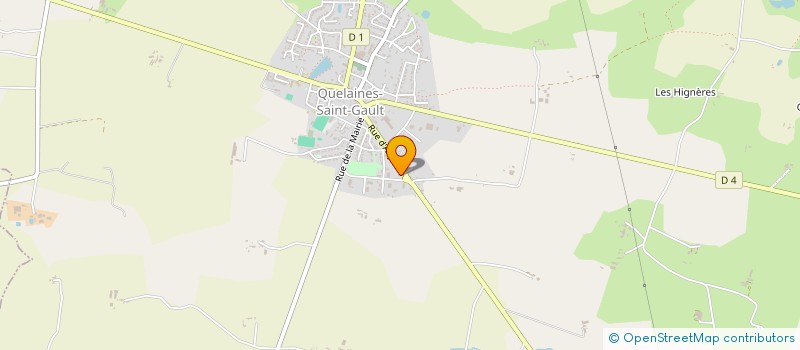 localisation de l'entreprise MADAME AURELIE LEBRETON  QUELAINES-SAINT-GAULT