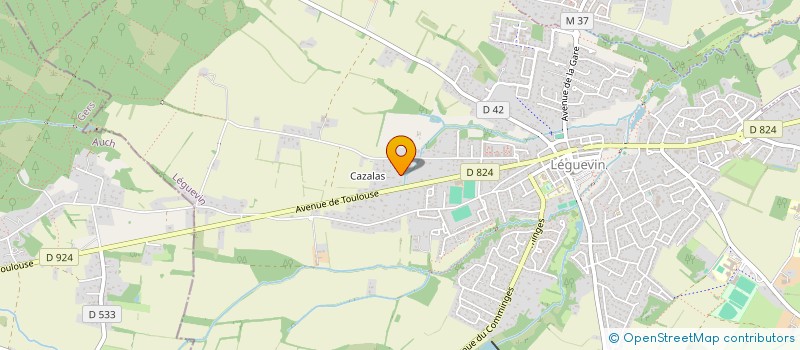 localisation de l'entreprise MADAME AURELIE LECLUZE  LEGUEVIN