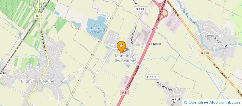 localisation de l'entreprise MADAME AURELIE LECOANET  MONTAGNY-LES-BEAUNE