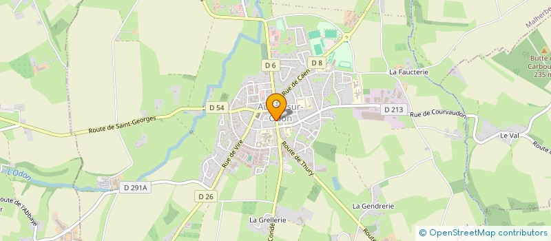 localisation de l'entreprise MADAME AURELIE LECOMTE  LES MONTS D'AUNAY