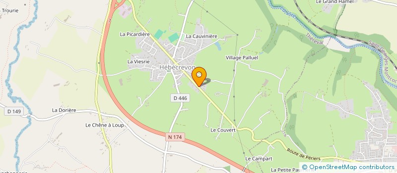 localisation de l'entreprise MADAME AURELIE LECORNEUR  THEREVAL