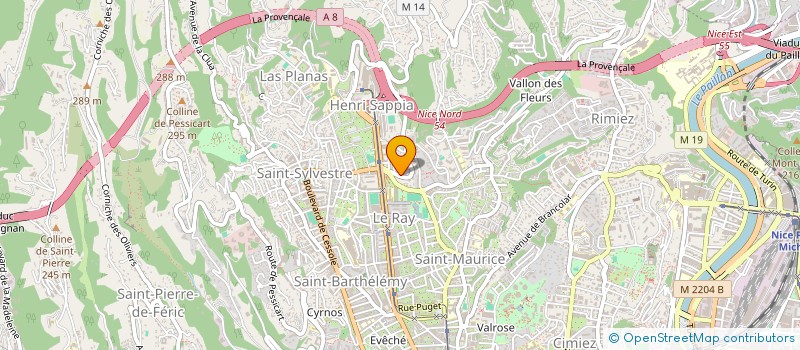 localisation de l'entreprise MADAME AURELIE LEDOUX  NICE