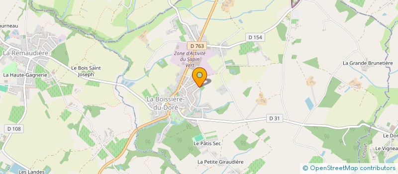 localisation de l'entreprise MADAME AURELIE LEFEBVRE  LA BOISSIERE-DU-DORE