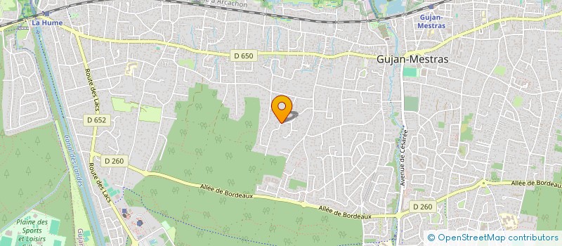 localisation de l'entreprise MADAME AURELIE LEFEVRE  GUJAN-MESTRAS