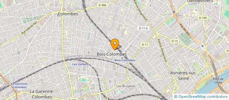 localisation de l'entreprise MADAME AURELIE LEGER à BOIS-COLOMBES