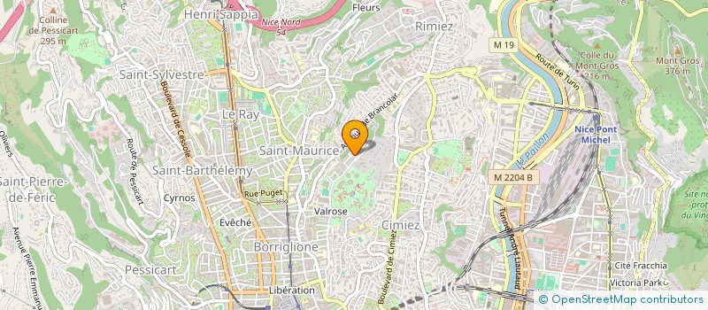 localisation de l'entreprise MADAME AURELIE LEGER  NICE