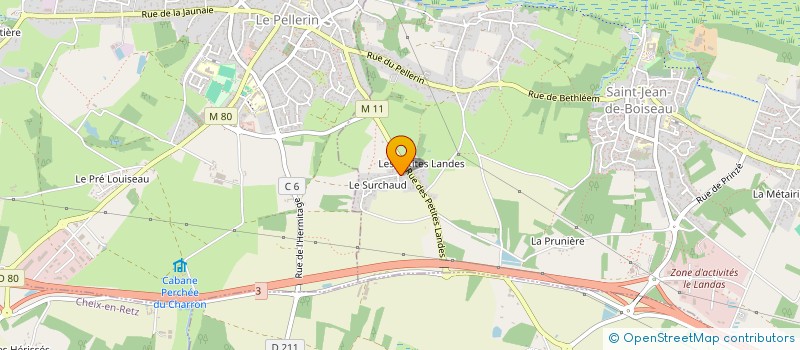 localisation de l'entreprise MADAME AURELIE LEGOFF  SAINT JEAN DE BOISEAU