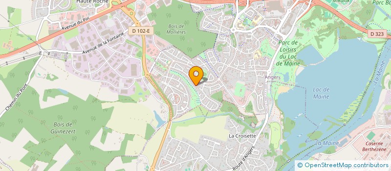 localisation de l'entreprise MADAME AURELIE LEMAITRE  ANGERS