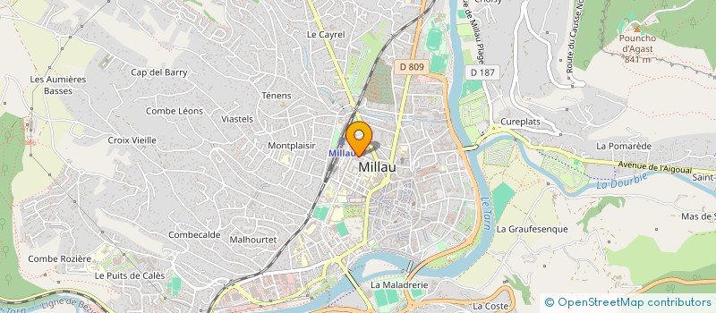 localisation de l'entreprise MADAME AURELIE LEMOINE  MILLAU