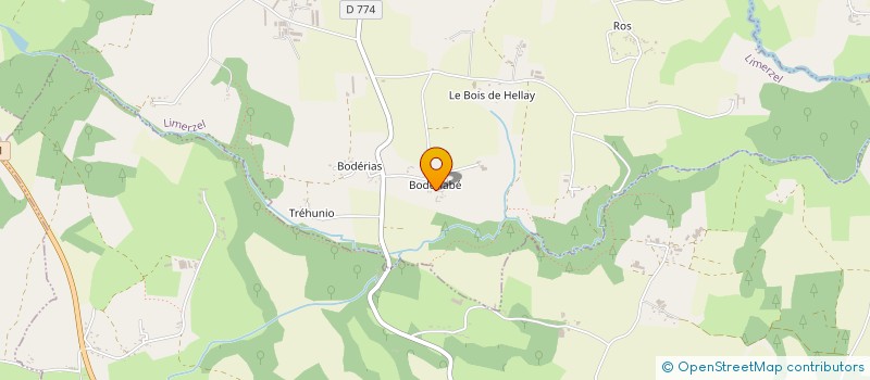 localisation de l'entreprise MADAME AURELIE LEPAGE  LIMERZEL